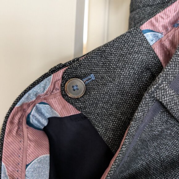 Ted Baker London Beektro Men's Slim Fit Dress Pants Charcoal 30 x 34 NWT - Picture 5 of 13